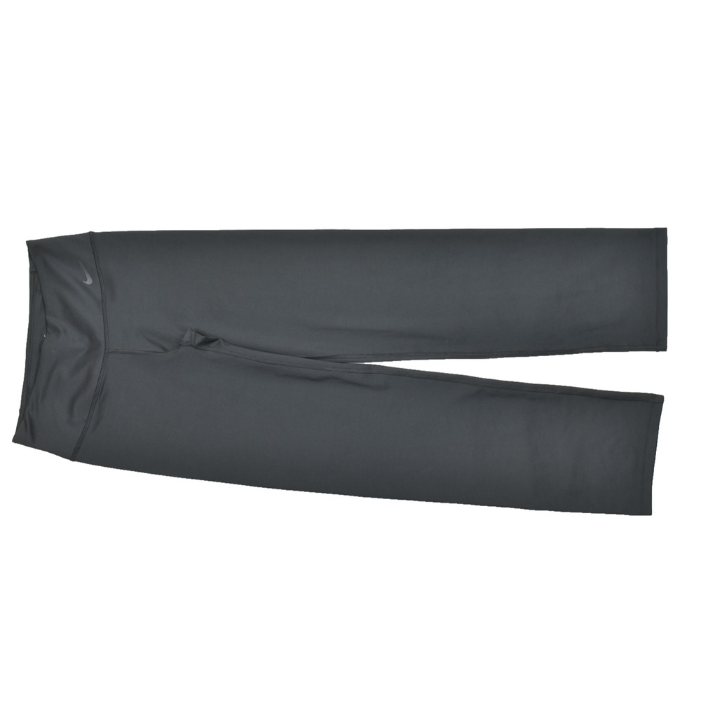 Nike Dri-FIT Women's Black Straight Leggings Pull On Solid Regular Size M Poly